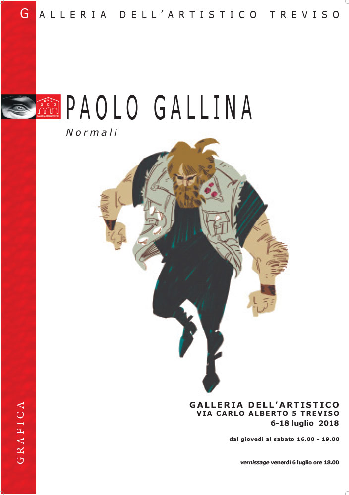 Paolo Gallina - Normali Manifesto Mostra Grafica